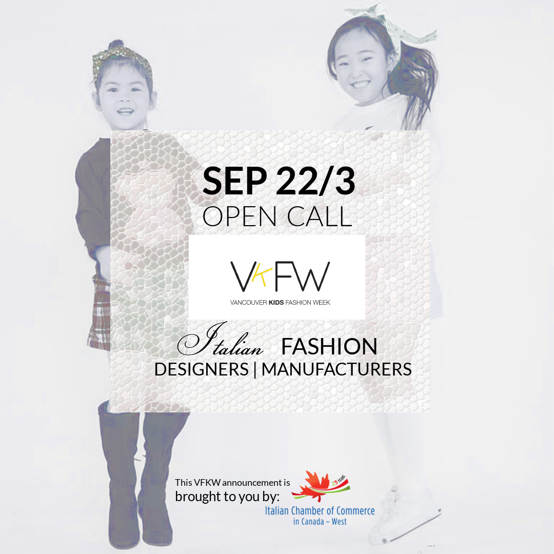 OPEN CALL VANCOUVER KIDS FASHION WEEK