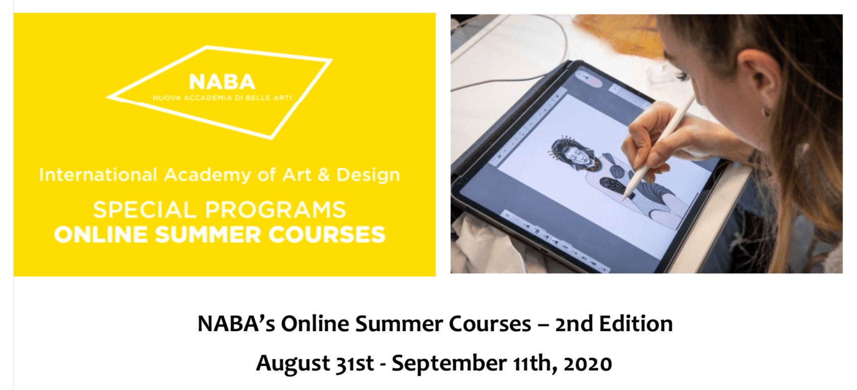 NABA’s Online Summer Courses 2