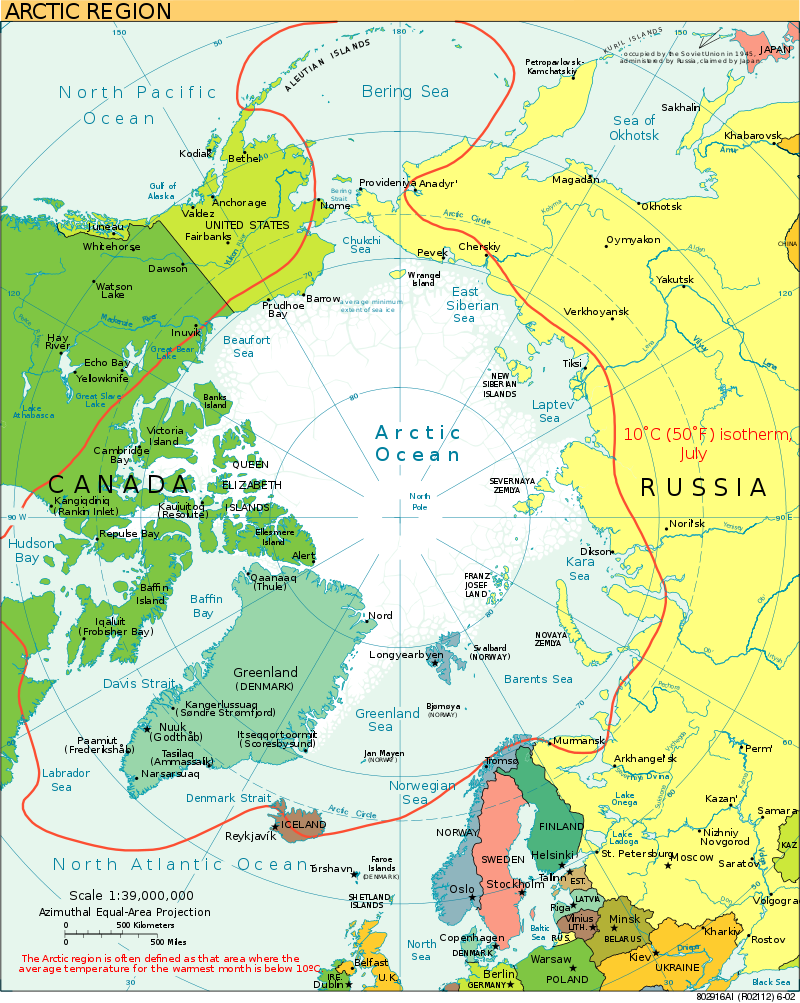 Arctic Region Map