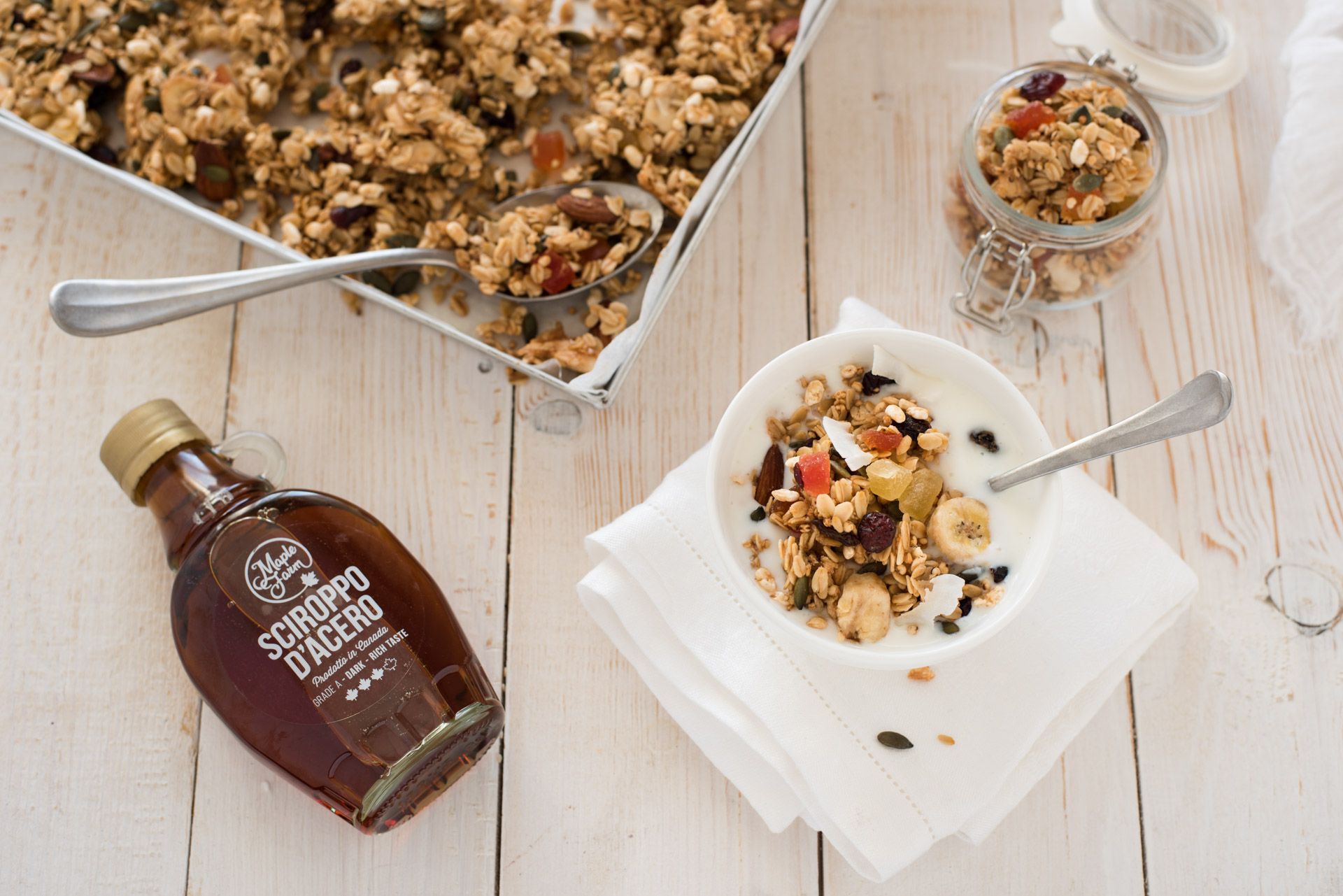 Granola Con Sciroppo D Acero Olio Di Cocco Frutta Secca E Semi 9206